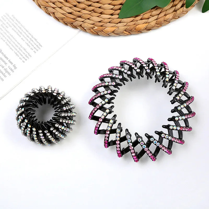 Luxury Beaded Hair Claw - "Elegant multi color hair clip for women"