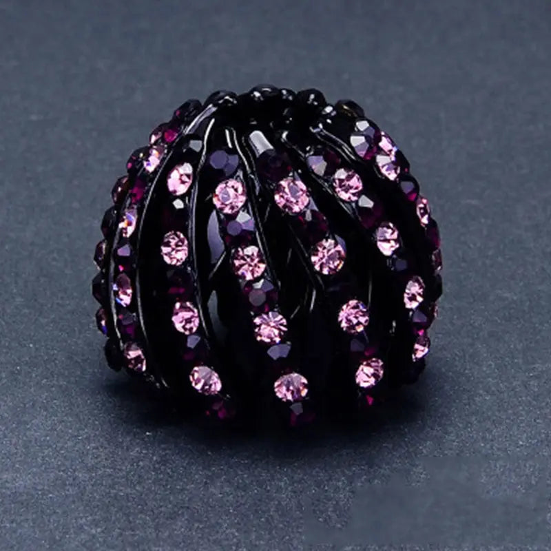 Luxury Beaded Hair Claw - "Elegant multi color hair clip for women"