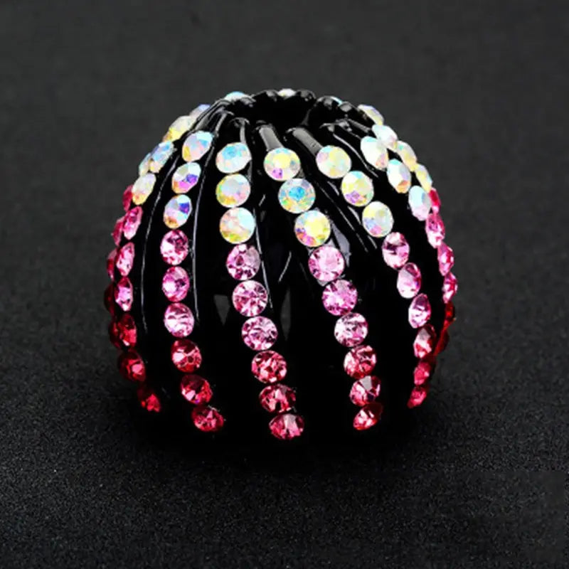 Luxury Beaded Hair Claw - "Elegant multi color hair clip for women"