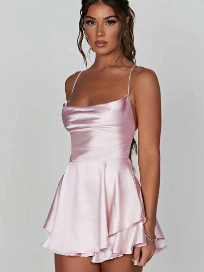 European and American Style Sexy Slimming Dress Short