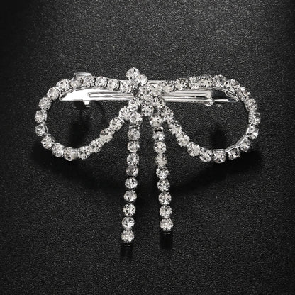 Large Butterfly Tassel Rhinestone Hair Clip